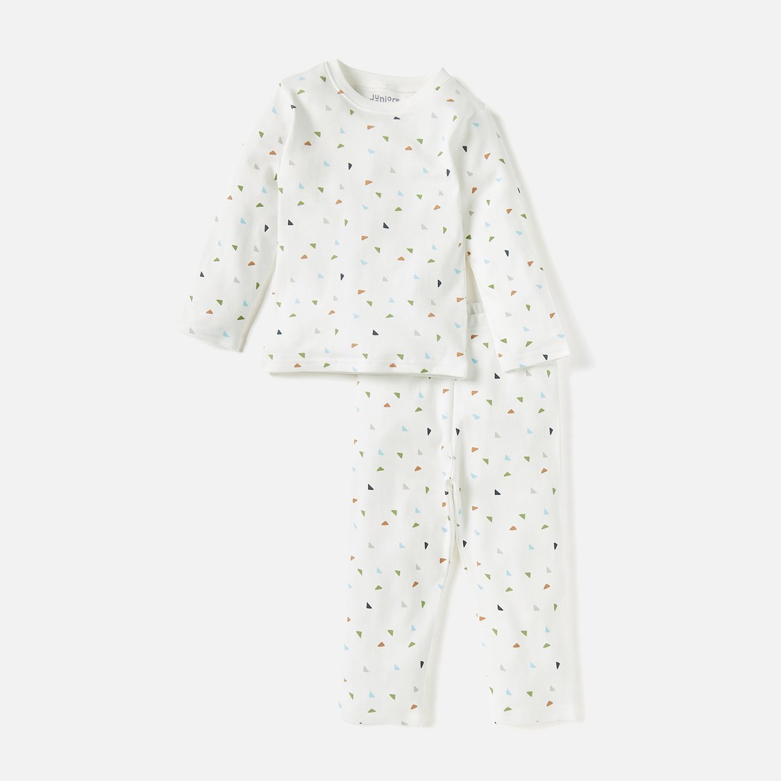 Juniors All-Over Abstract Print T-shirt with Pyjamas - Set of 4