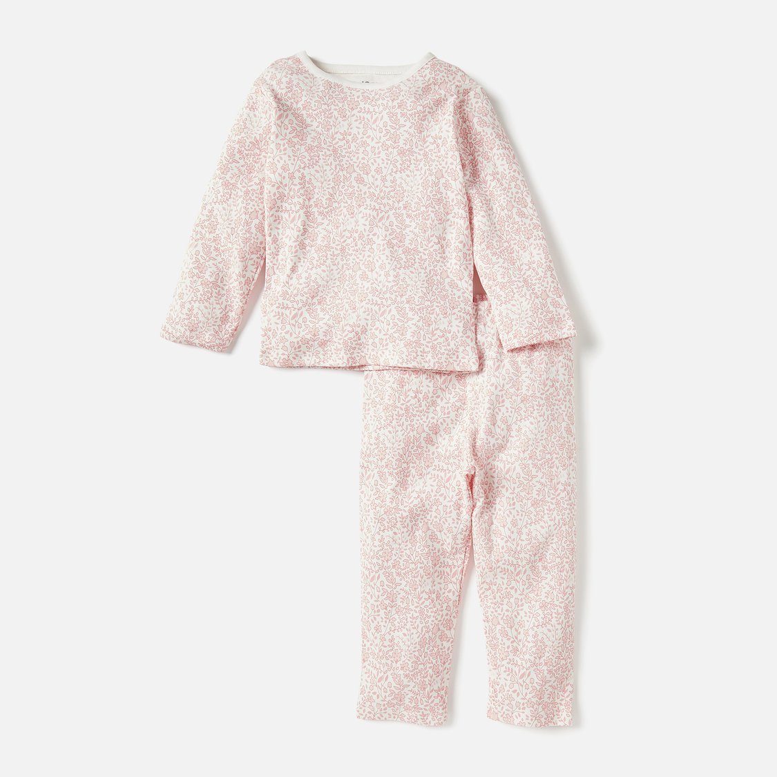Juniors All-Over Floral Print T-shirt with Pyjamas - Set of 4