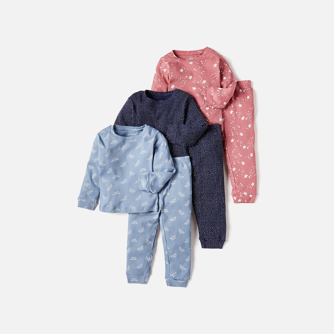 Juniors All-Over Print T-shirt and Pyjama - Set of 3