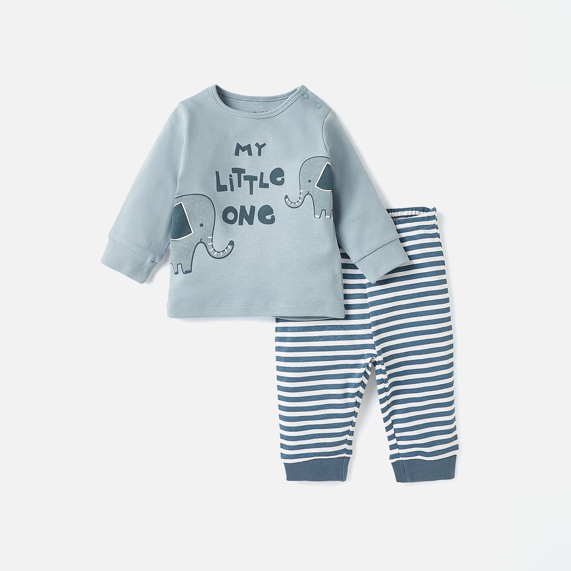 Juniors Printed Long Sleeves T-shirt and Elasticated Pyjama - Set of 3