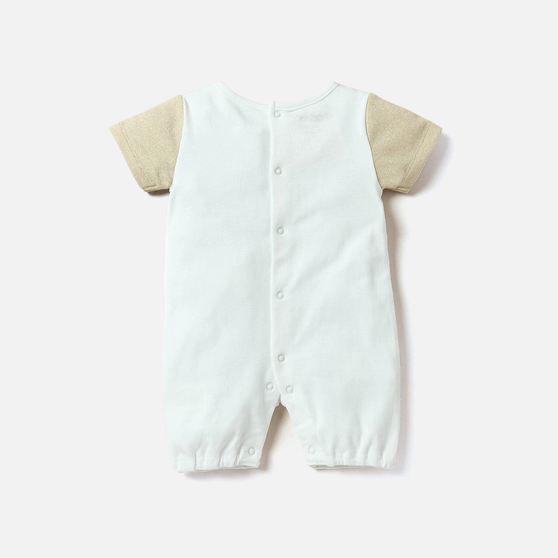 Giggles Colourblock Romper with Button Closure