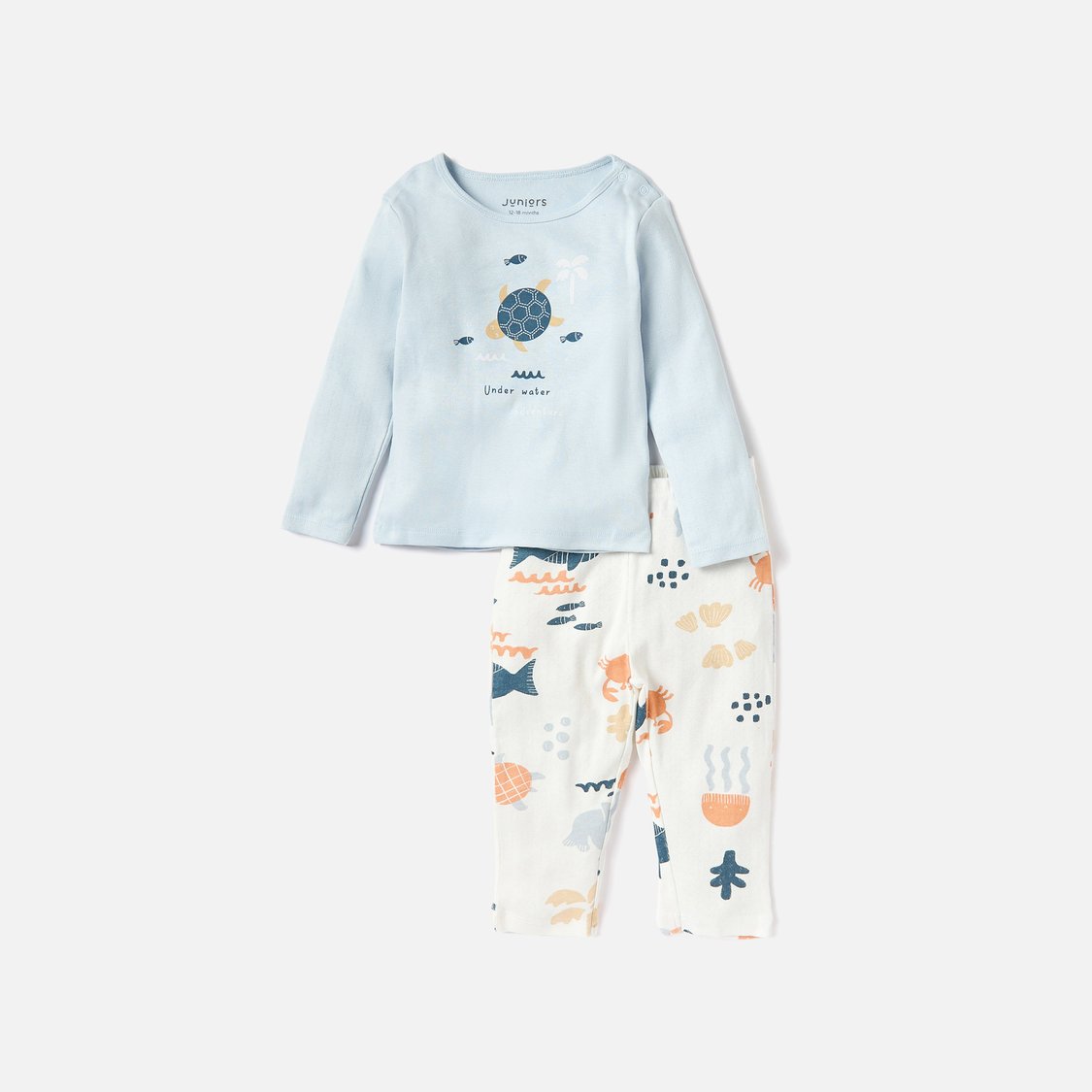 Juniors Under the Sea Print Pyjama - Set of 2