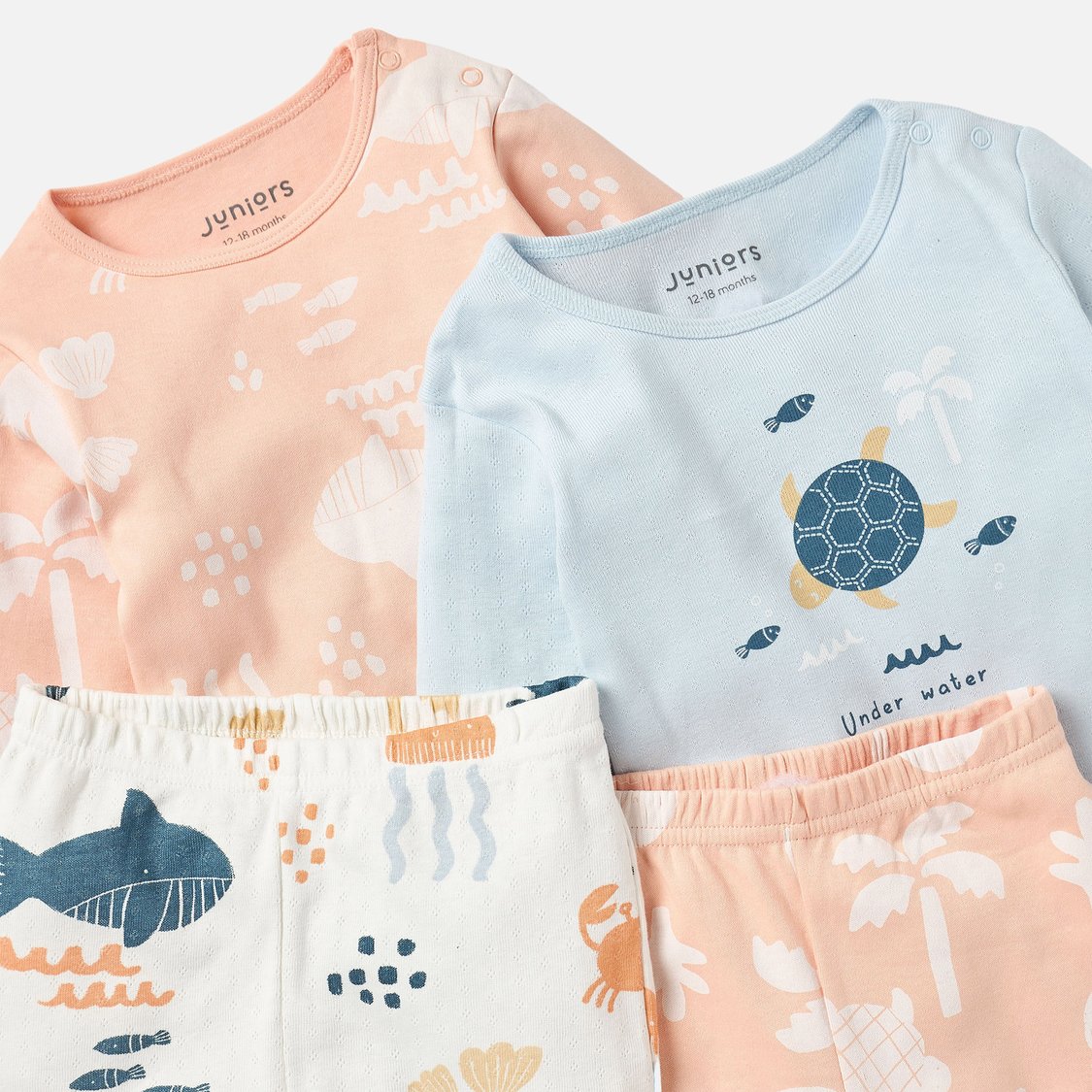 Juniors Under the Sea Print Pyjama - Set of 2