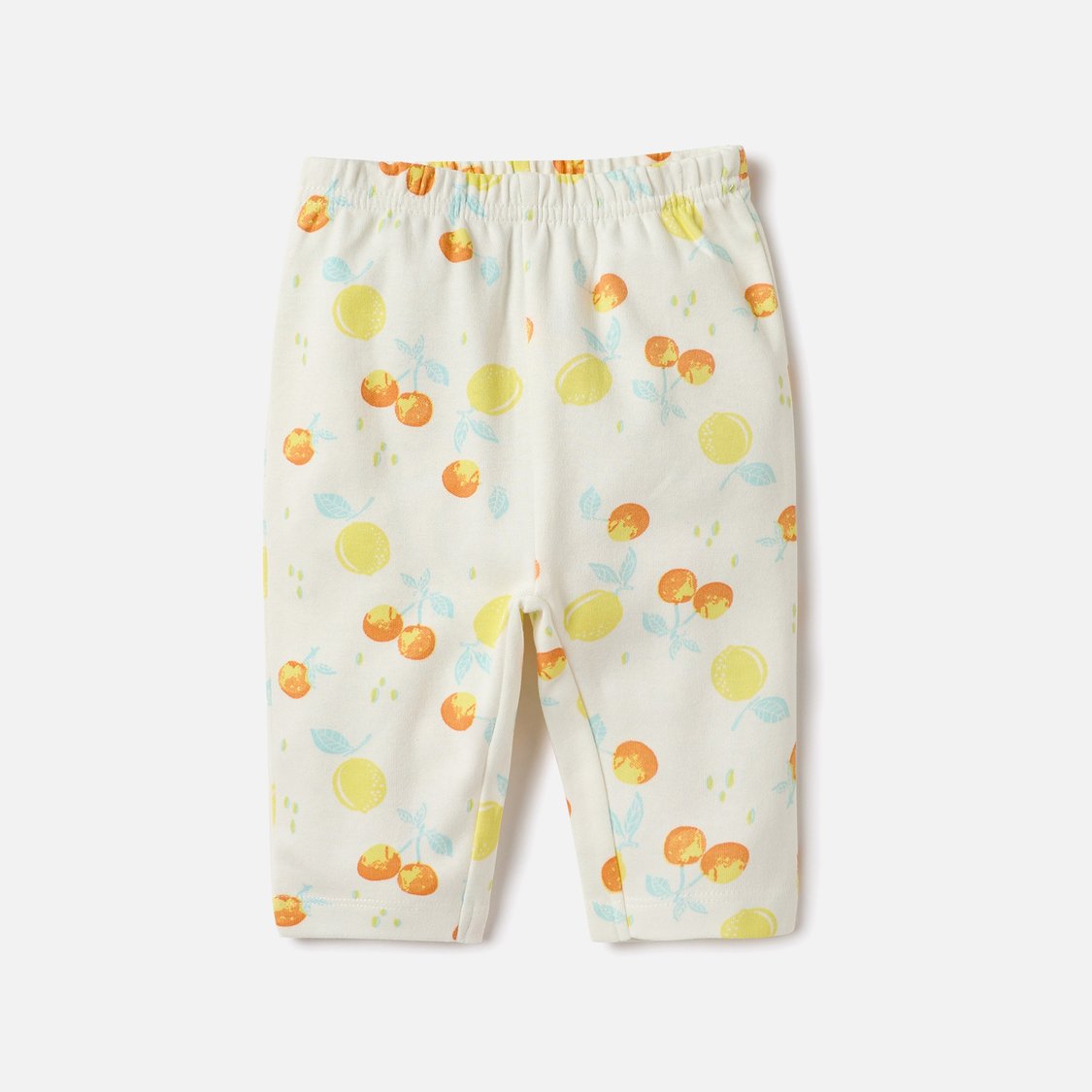 Juniors Fruit Print Ruffle Sleeves T-shirt and Elasticated Pyjama Set