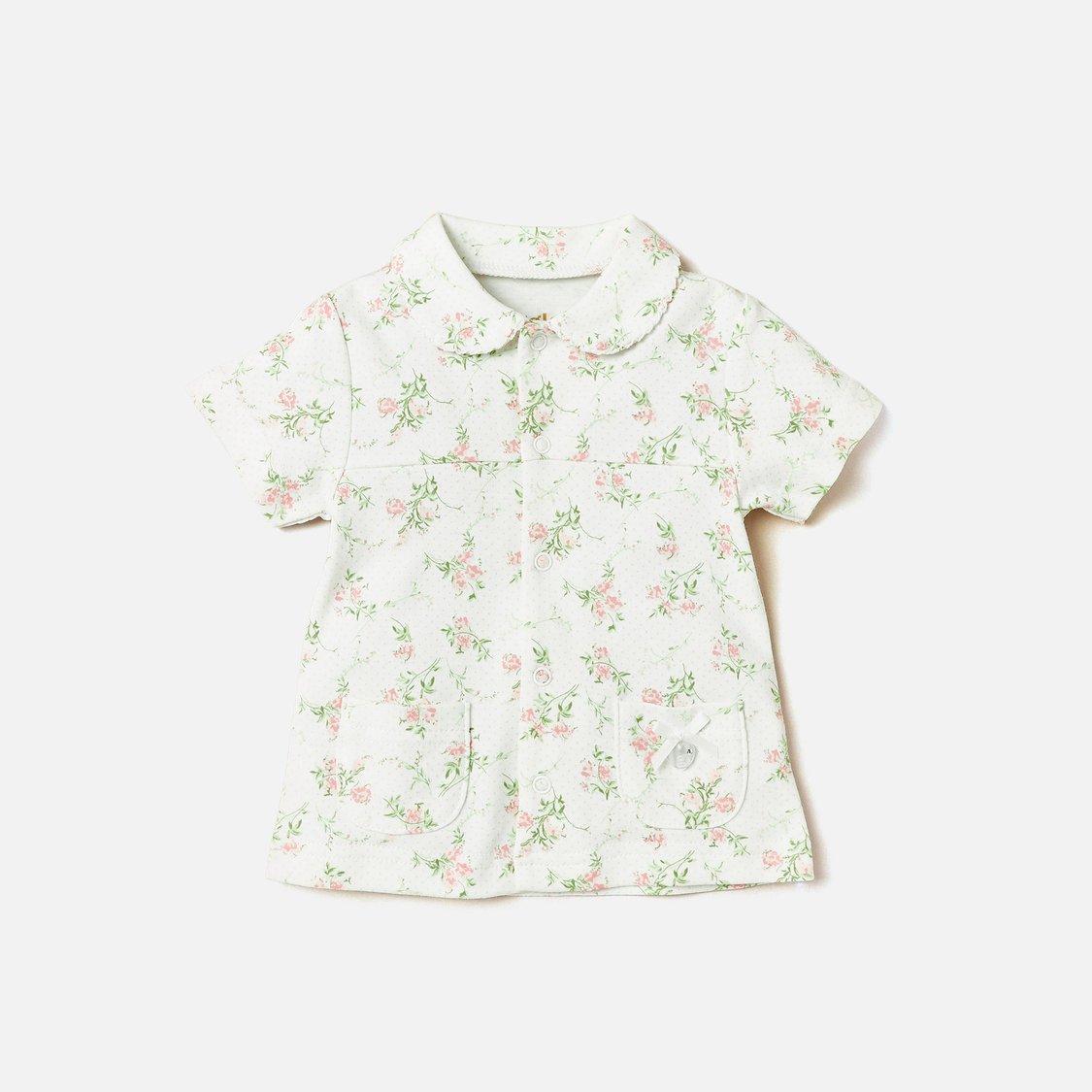 Giggles All-Over Floral Print Shirt and Shorts Set