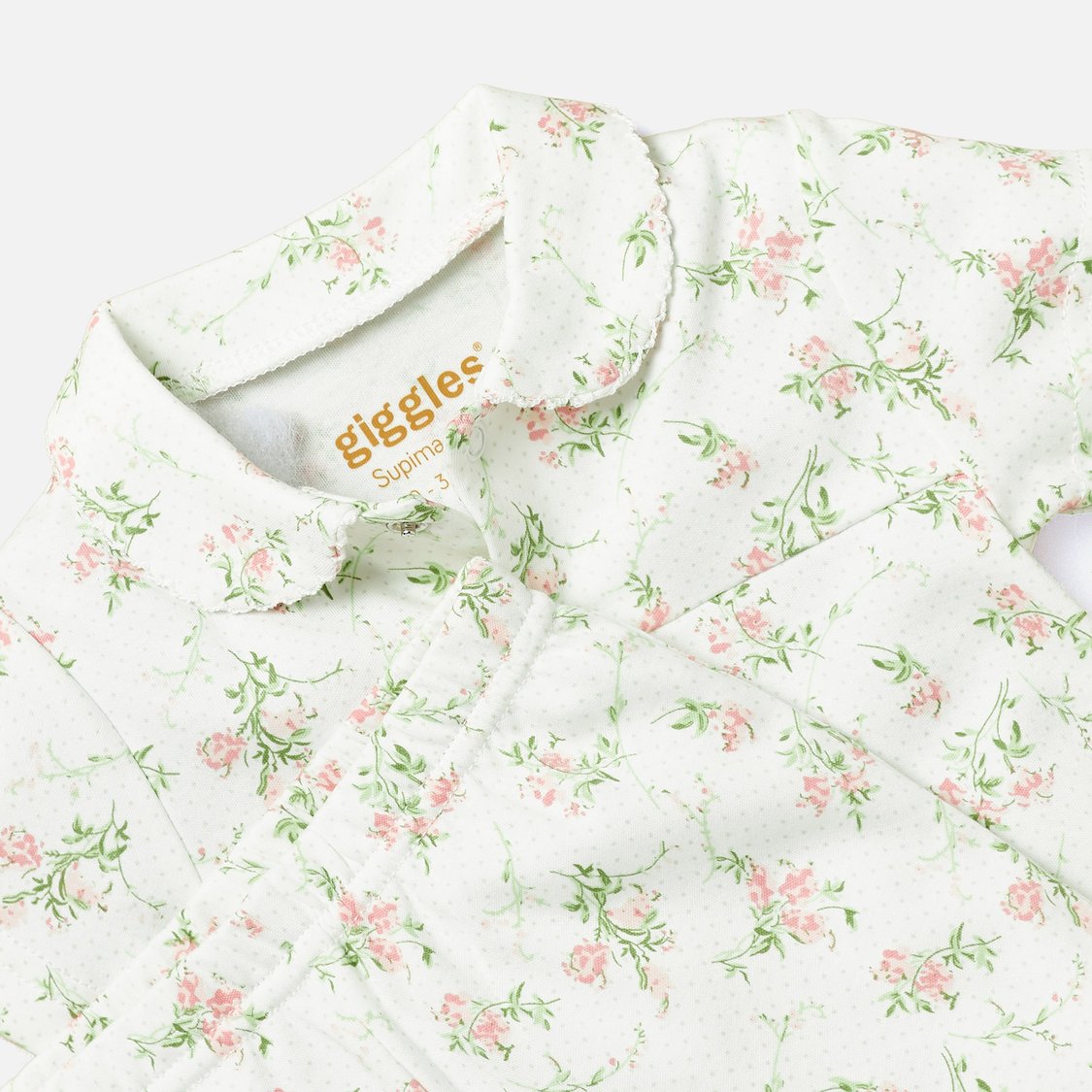 Giggles All-Over Floral Print Shirt and Shorts Set