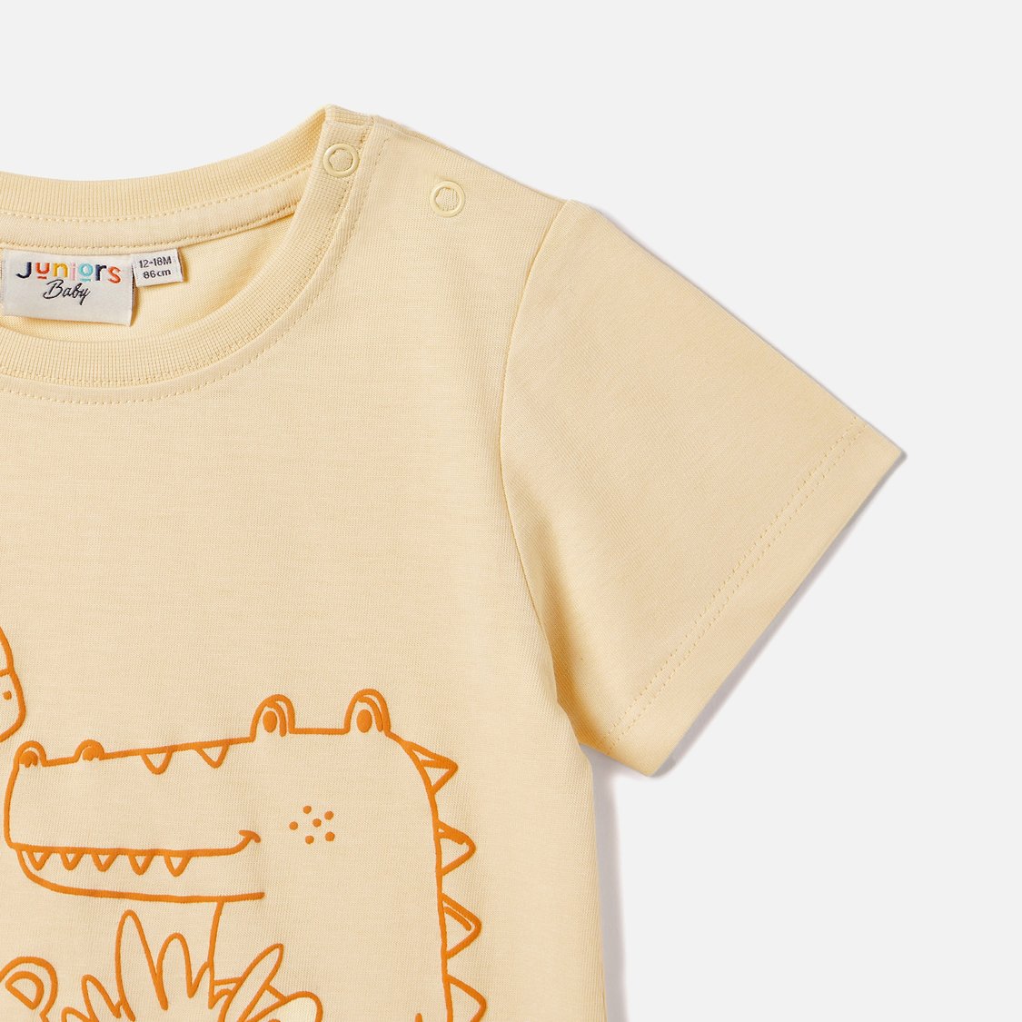 Juniors Animal Print Crew Neck T-shirt with Short Sleeves