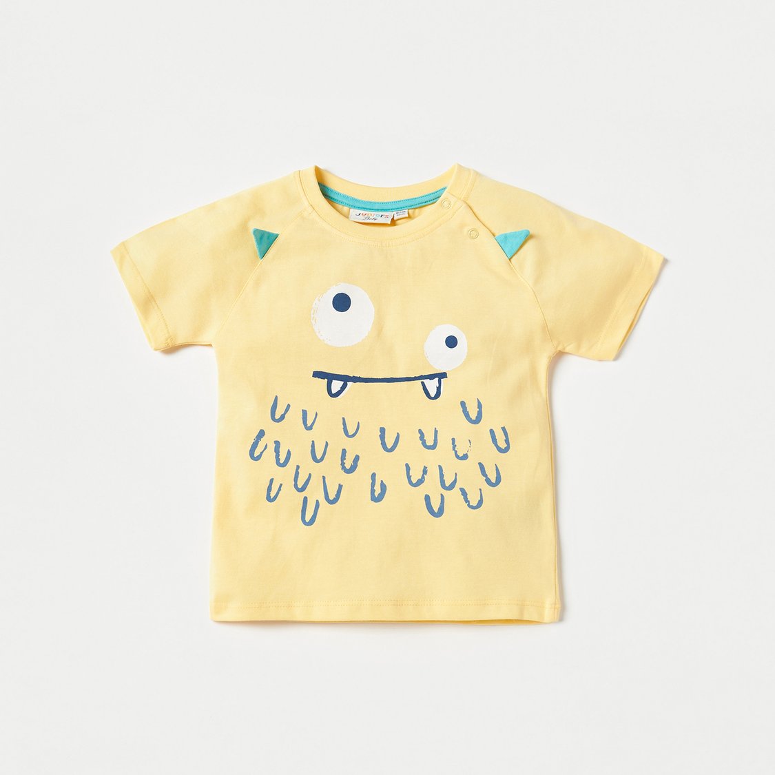 Juniors Monster Print T-shirt with Short Sleeves - Set of 3