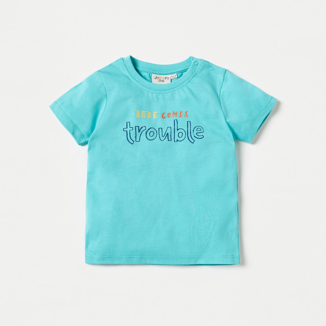 Juniors Monster Print T-shirt with Short Sleeves - Set of 3