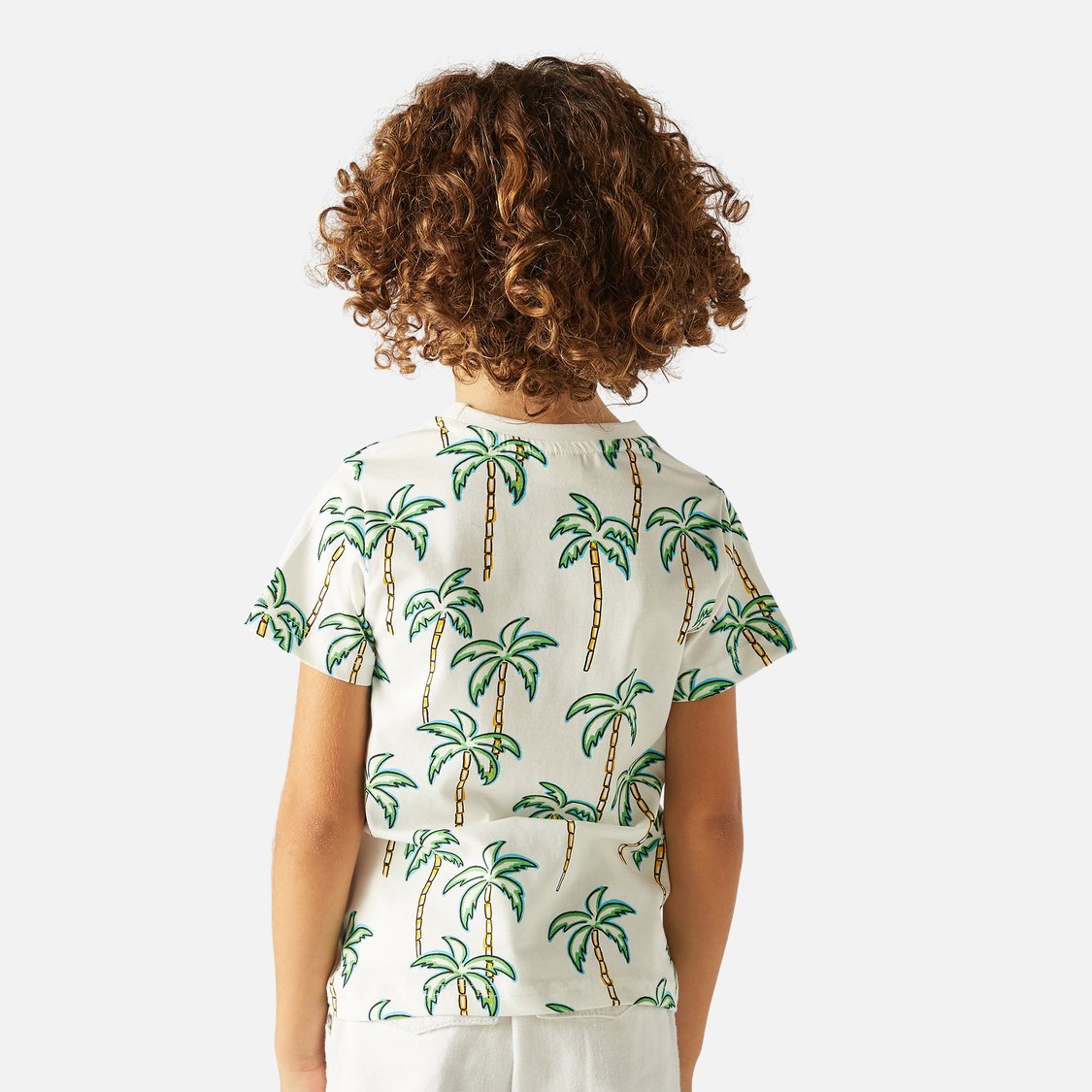 Juniors Printed T-shirt with Short Sleeves and Crew Neck - Set of 2