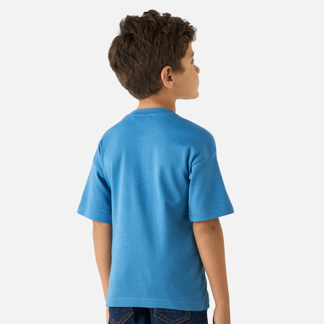 Juniors Embellished Dinosaur Print T-shirt with Short Sleeves