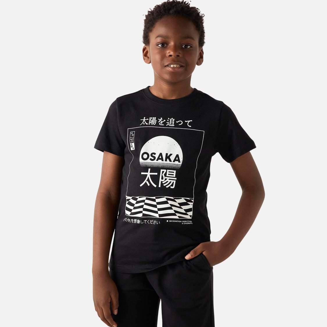 Juniors 3-Piece Printed T-shirt and Shorts Set
