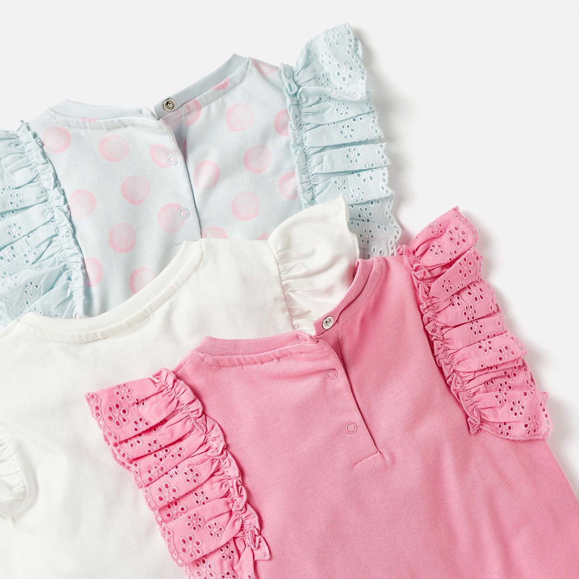 Juniors Assorted Top with Ruffle Sleeves - Set of 3