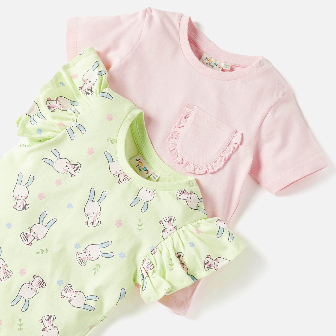 Juniors Assorted T-shirt with Ruffles - Set of 2