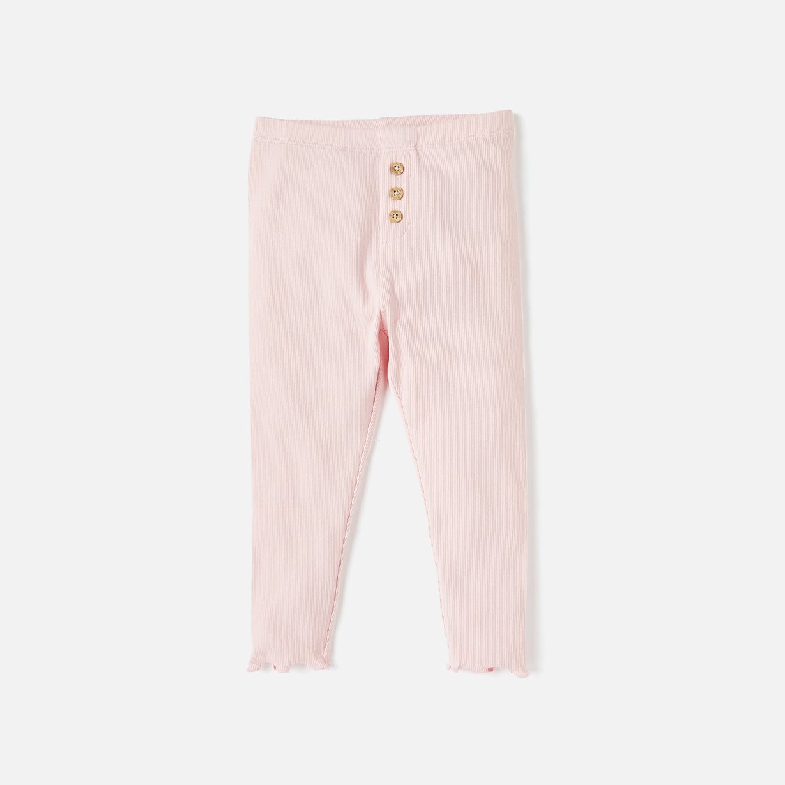 Juniors Ribbed Leggings with Elasticated Waistband - Set of 2