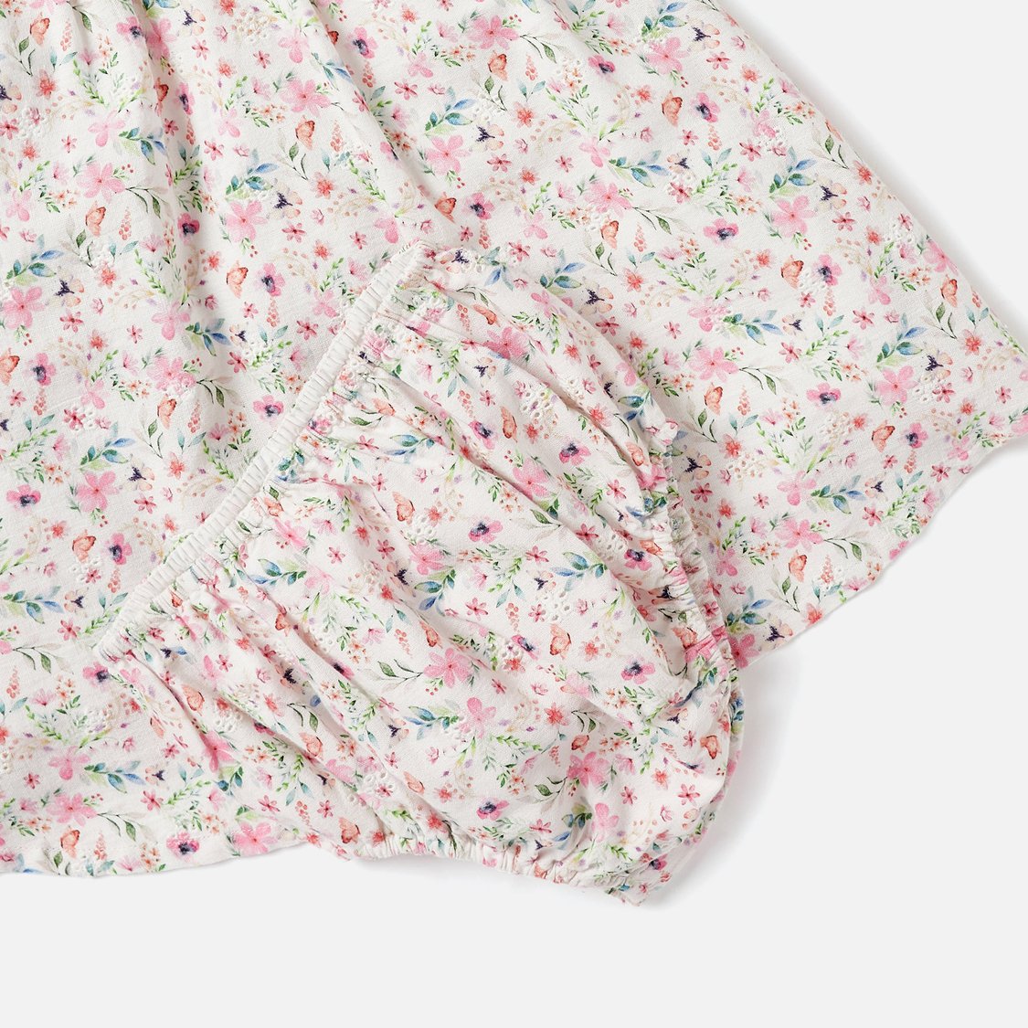 Giggles All-Over Floral Print Sleeveless Dress and Bloomer Set