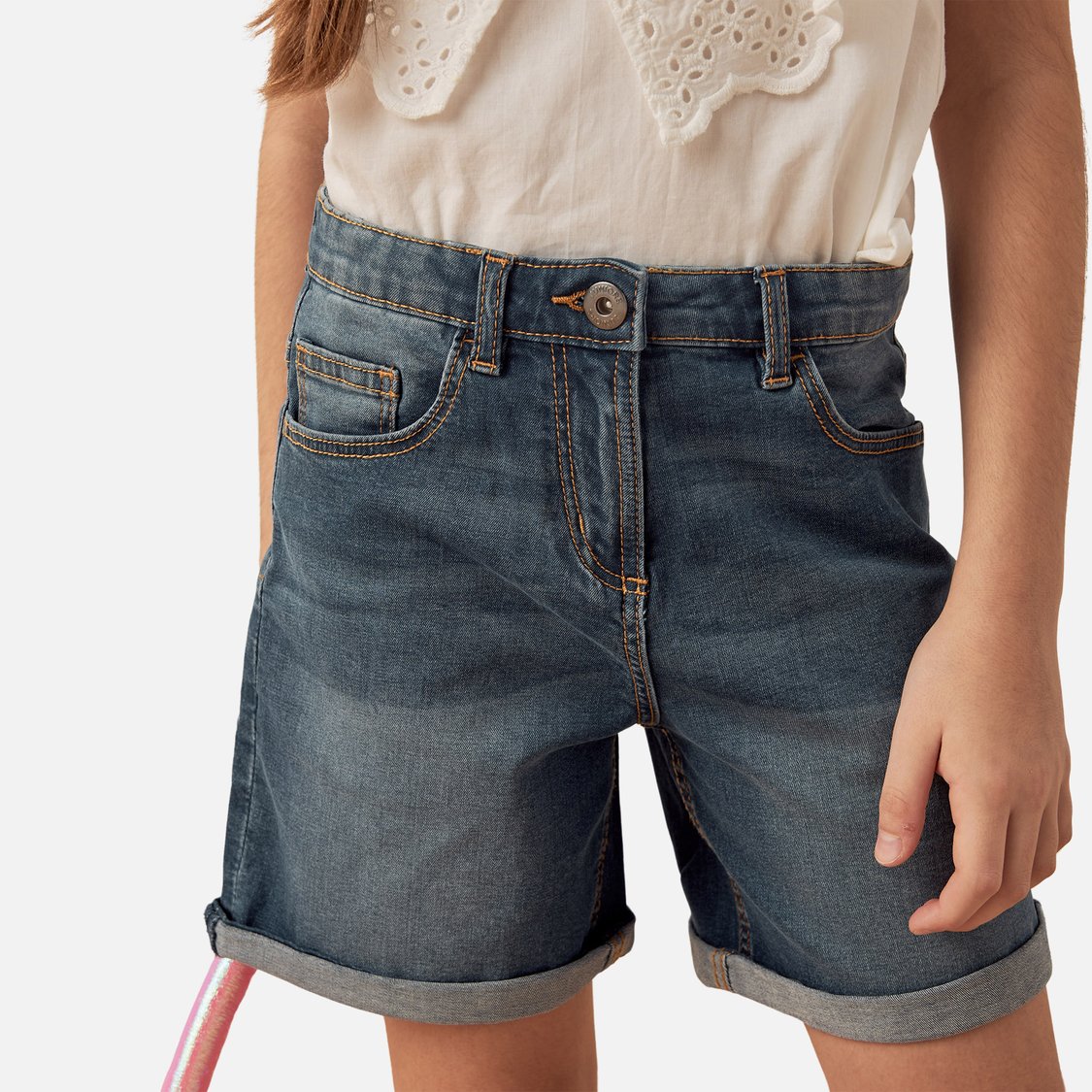 Juniors Regular Fit Denim Shorts