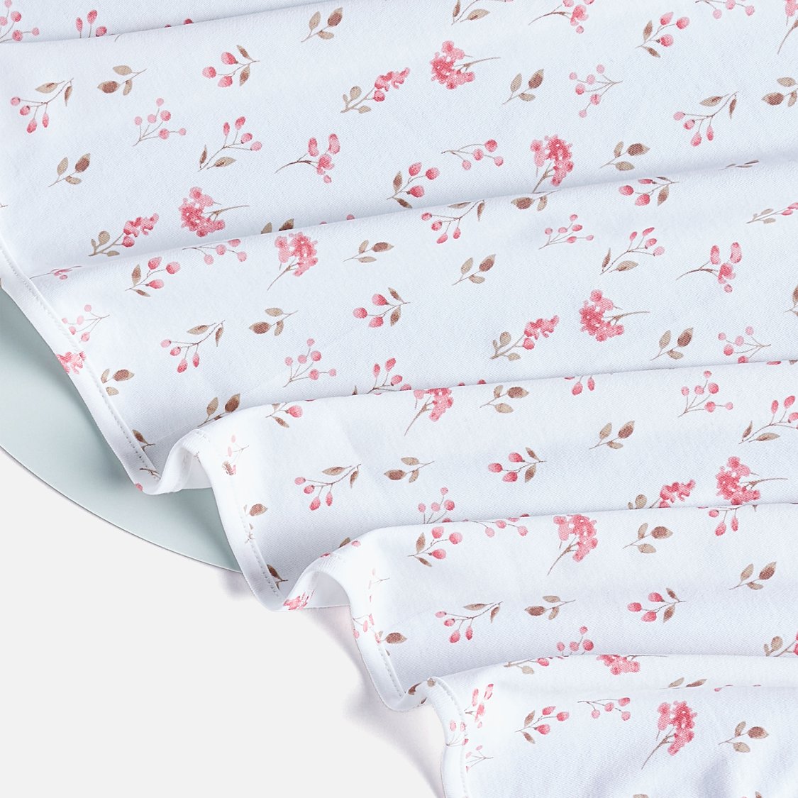 Juniors All-Over Floral Print Receiving Blanket - 70x70 cm