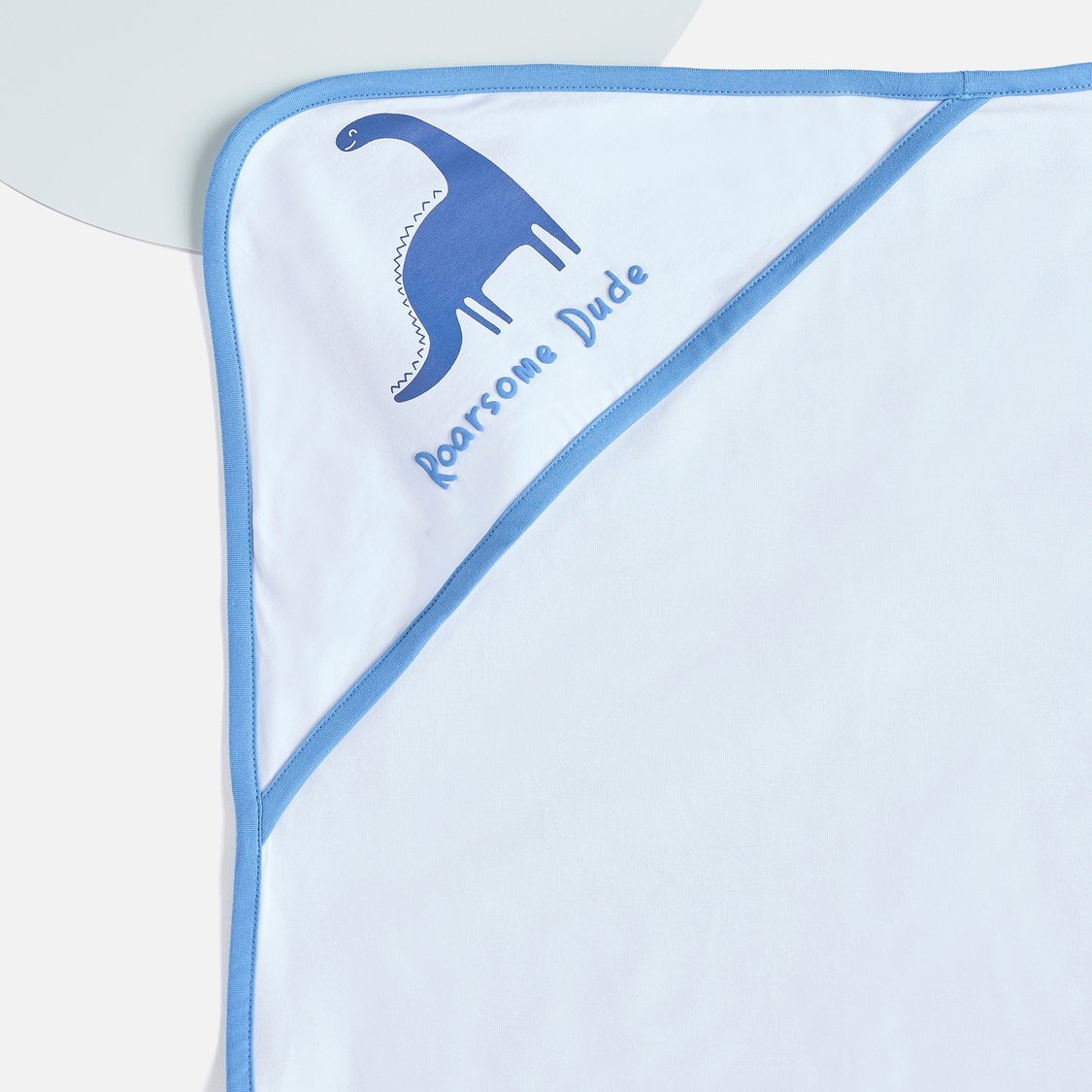 Juniors Dinosaur Printed Hooded Receiving Blanket - 70x70 cm