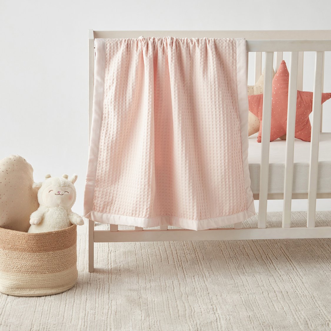 Juniors Waffle Textured Baby Blanket - 76x102 cm