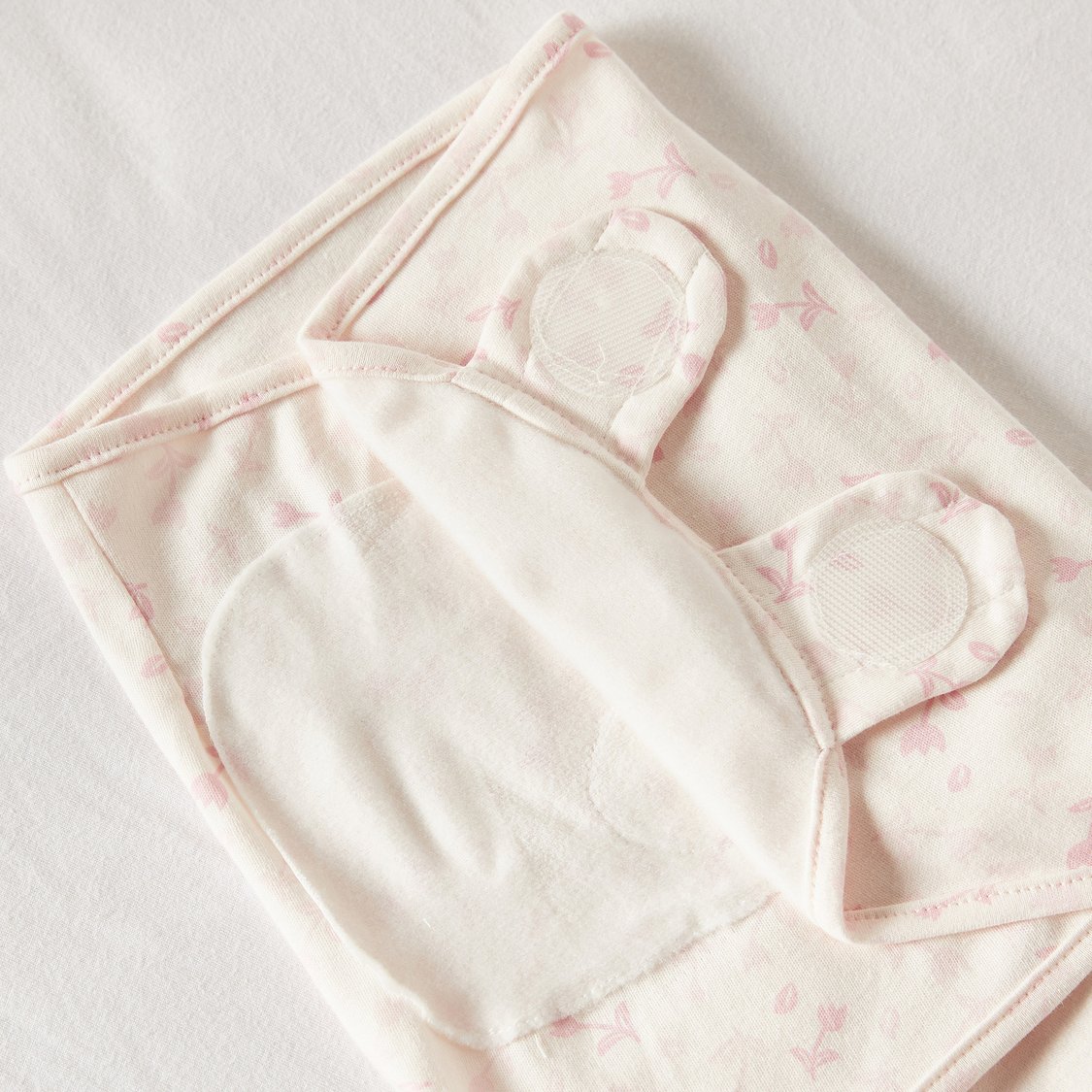 Juniors Dinosaur Applique Swaddle Wrap with Hook and Loop Closure