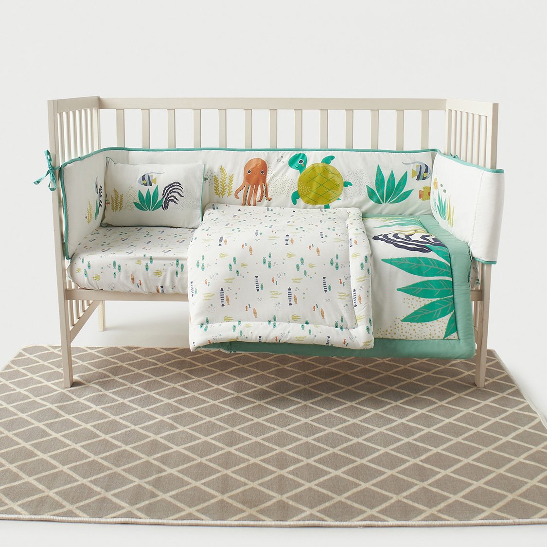 Juniors Graphic Print 5-Piece Bedding Set - 90x130 cm