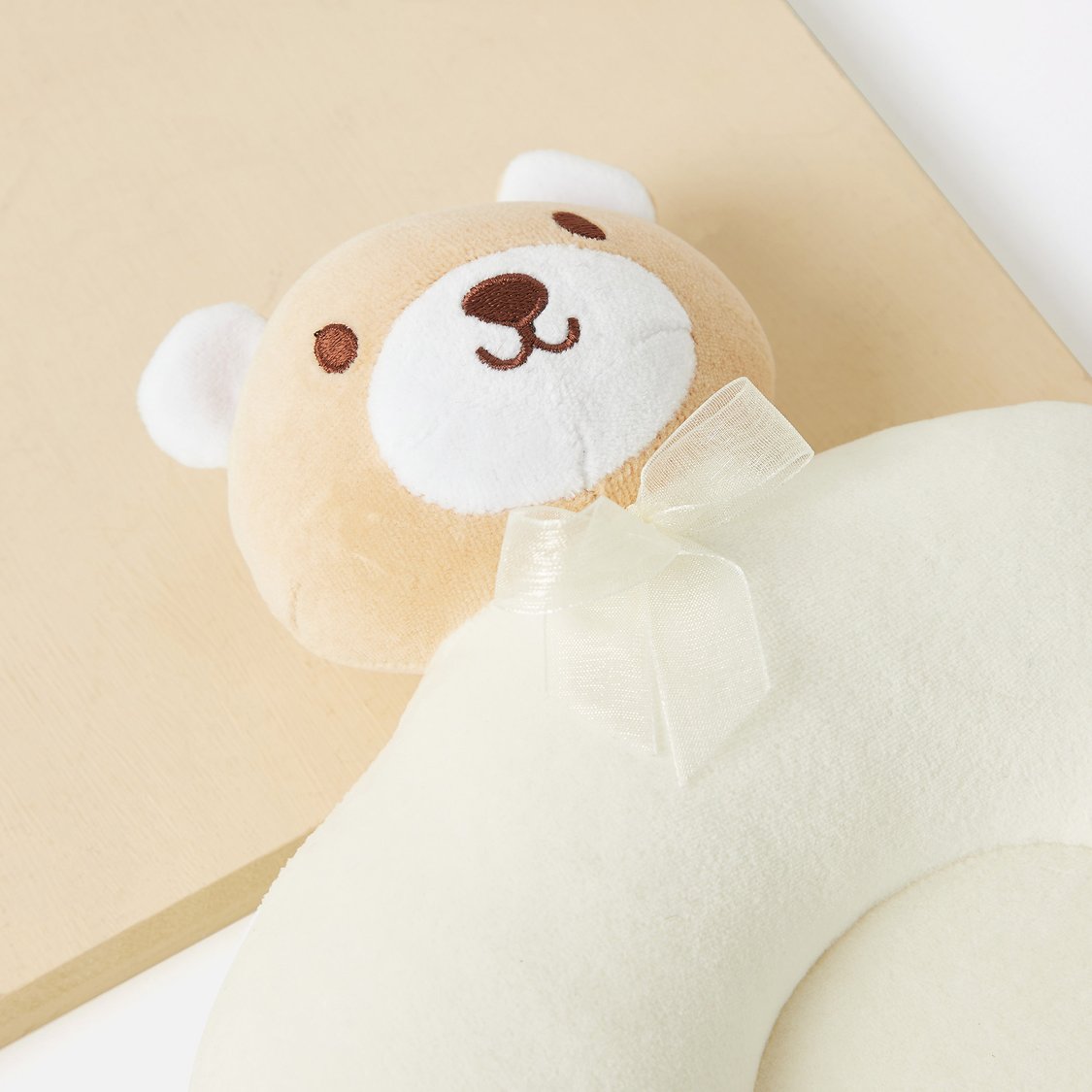 Juniors Bear Applique Baby Pillow