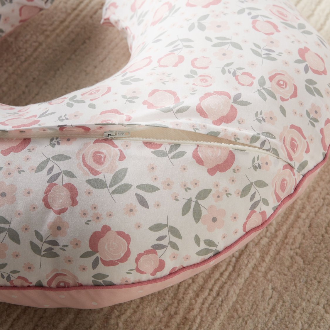 Juniors Floral Embroidered Feeding Pillow - 68x54 cm