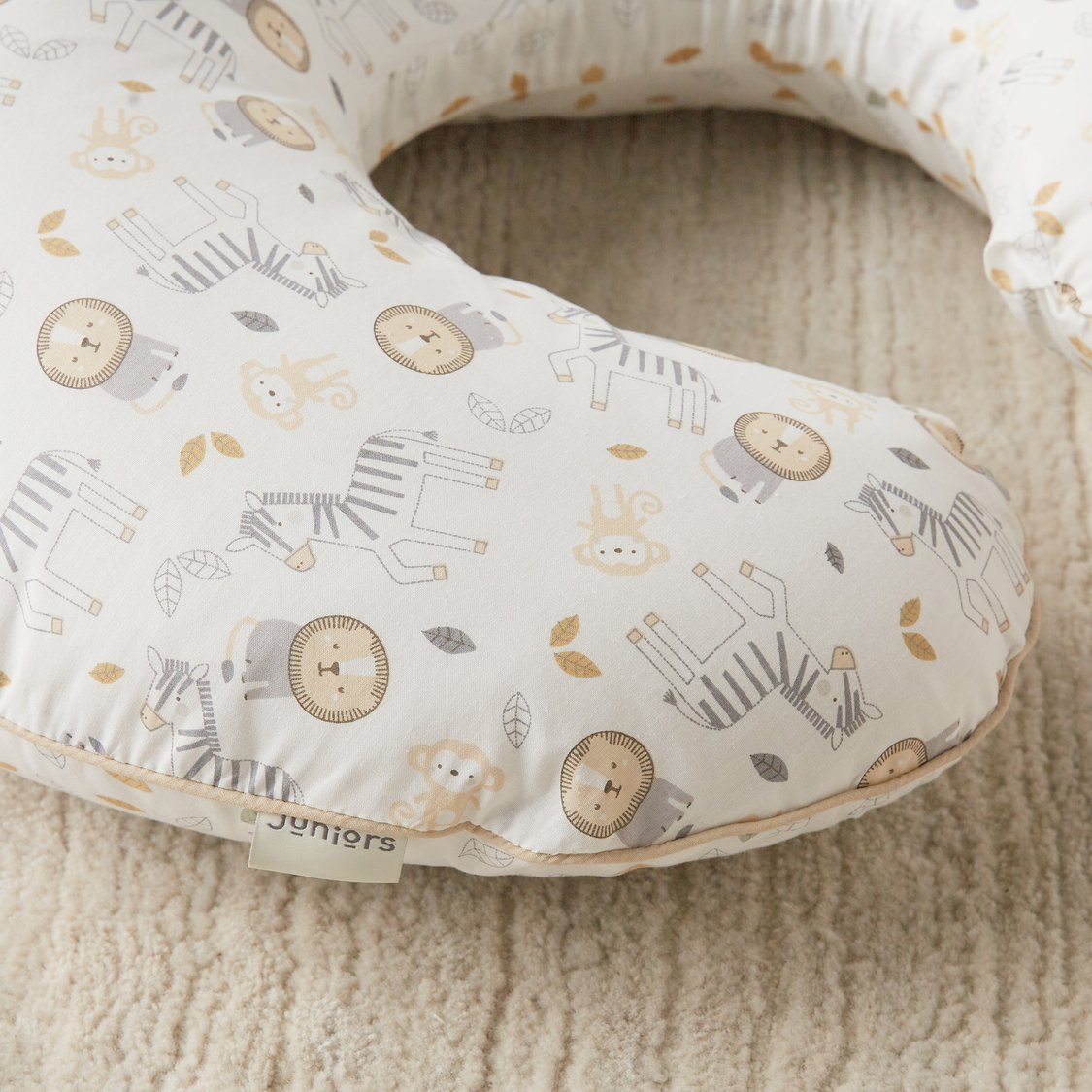Juniors All-Over Safari Print Feeding Pillow - 68x54 cm