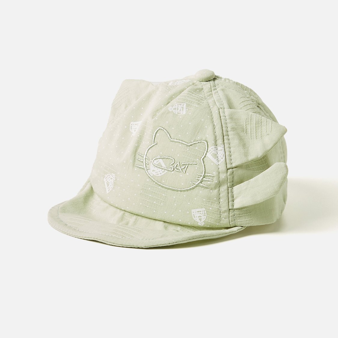 Juniors Cat Embroidered Cap