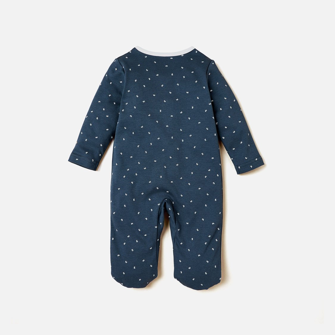 Giggles All-Over Print Closed Feet Sleepsuit with Bow Accent