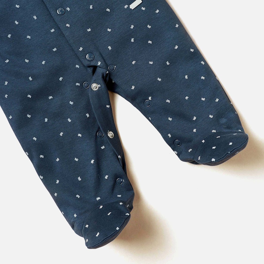 Giggles All-Over Print Closed Feet Sleepsuit with Bow Accent