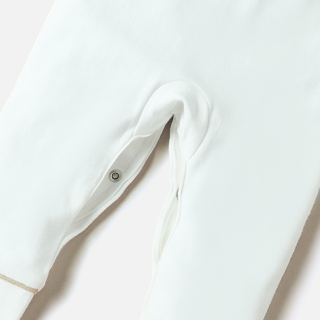 Giggles Embroidered Sleepsuit with Peter Pan Collar and Long Sleeves