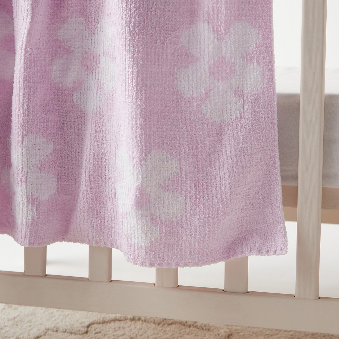 Juniors All-Over Floral Print Blanket - 75x100 cm