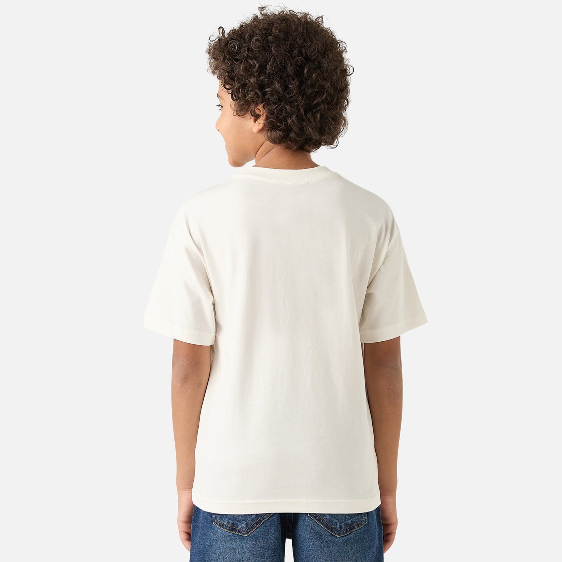 Juniors Gamer Print T-shirt with Short Sleeves and Crew Neck