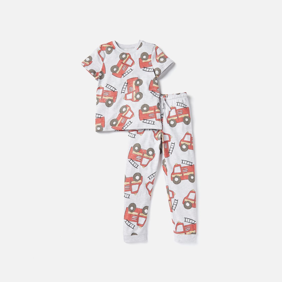Juniors All-Over Print T-shirts and Pyjamas - Set of 3