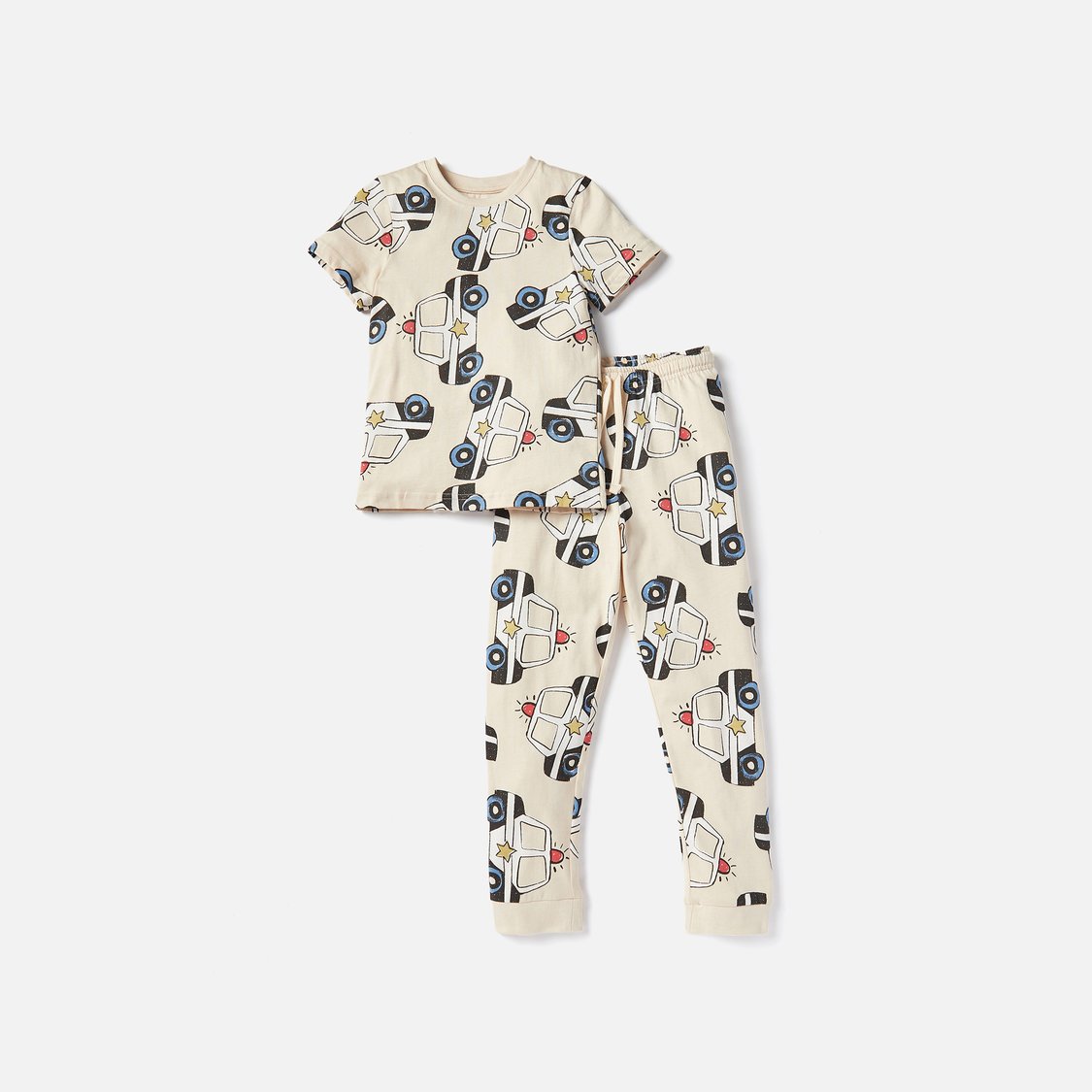 Juniors All-Over Print T-shirts and Pyjamas - Set of 3
