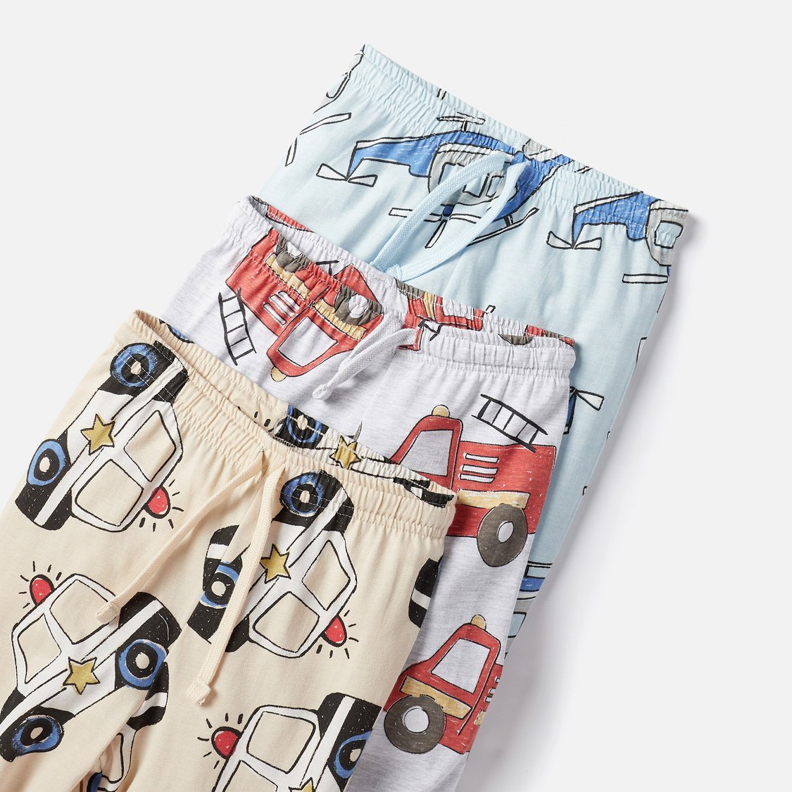 Juniors All-Over Print T-shirts and Pyjamas - Set of 3