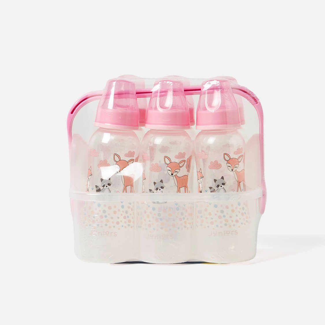 Juniors 6-Piece Printed Feeding Bottle and Basket Set