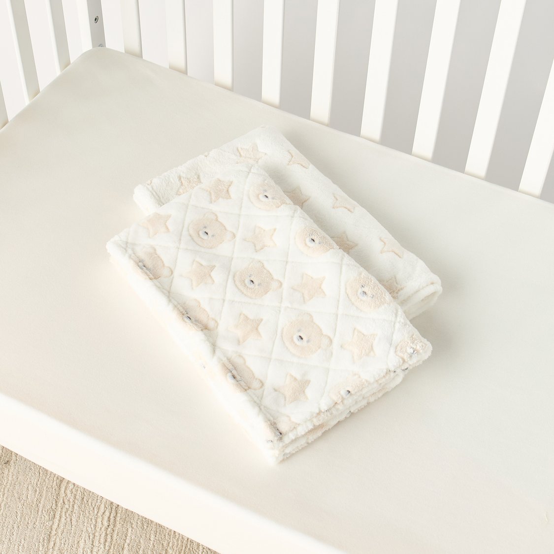 Juniors Coral Fleece Raschel Blanket - Set of 2 - 76x102 cm