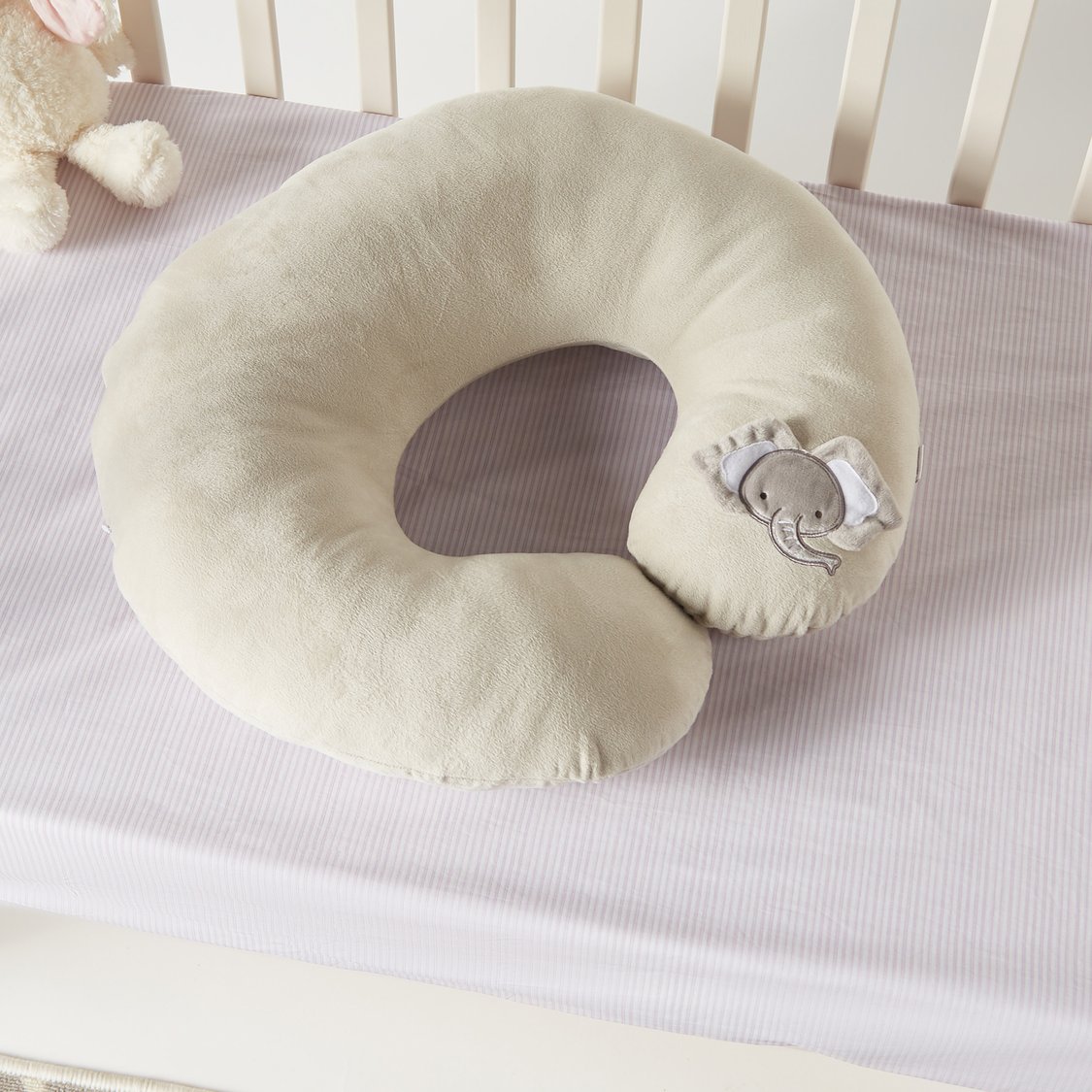 Juniors Elephant Applique Feeding Pillow