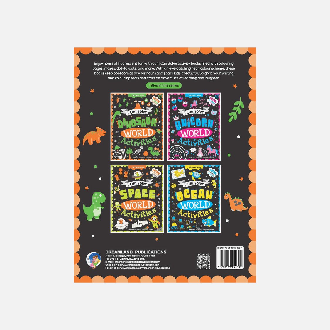 Dreamland Dinosaur World Activities - I Can Solve Activity Book
