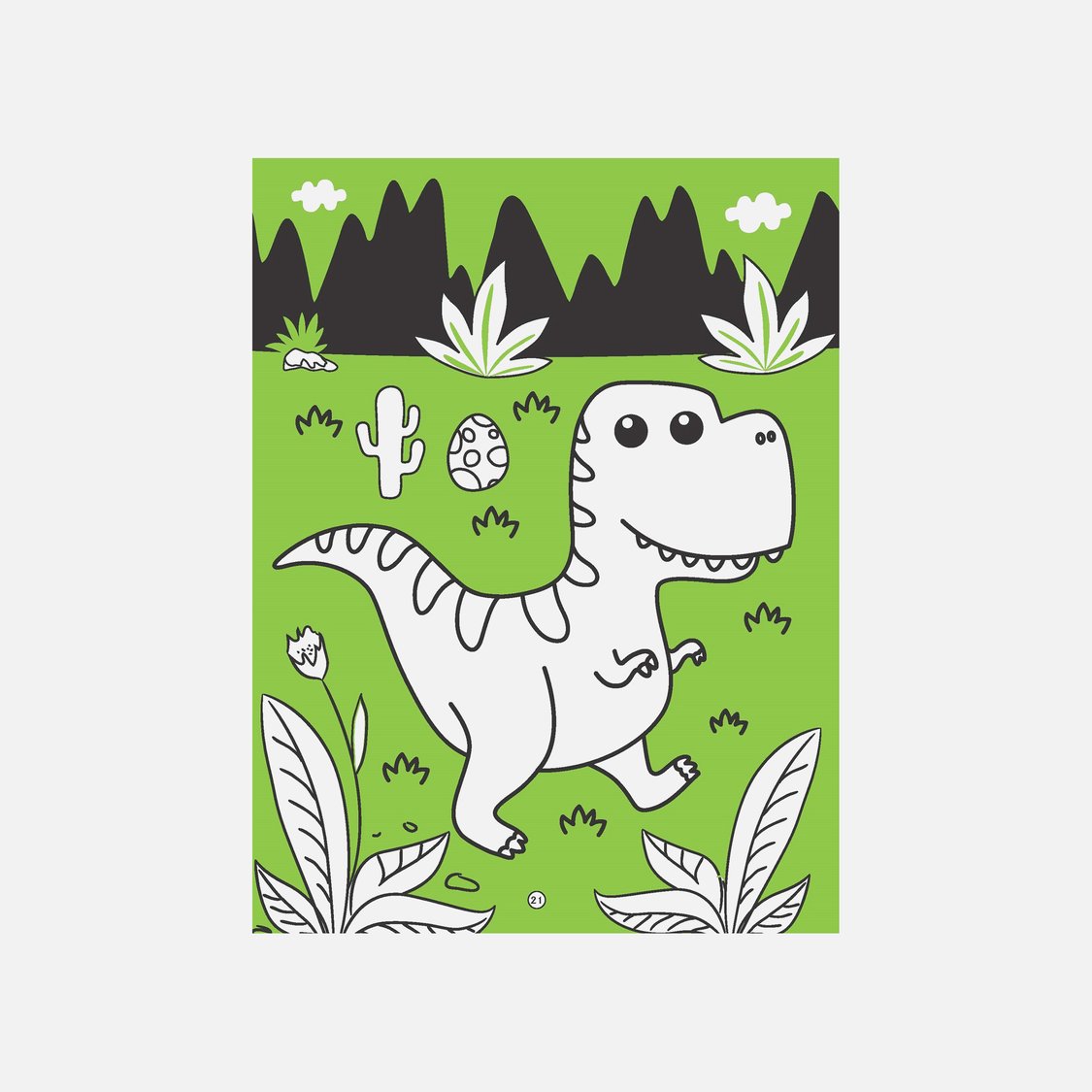 Dreamland Dinosaurs Neon Colouring World Book with Neon Pens