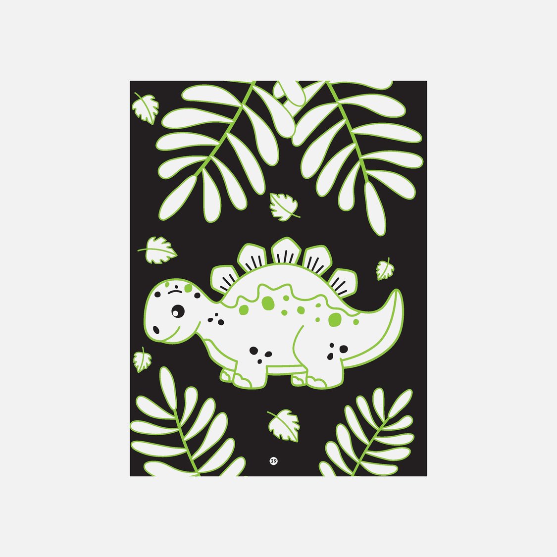 Dreamland Dinosaurs Neon Colouring World Book with Neon Pens