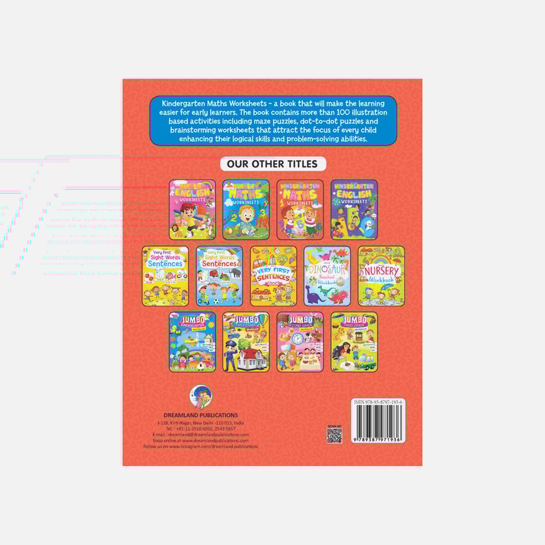 Dreamland Kindergarten Maths Worksheets