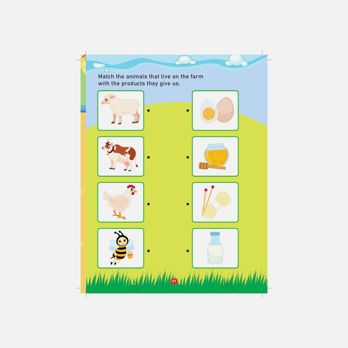 Dreamland Farm Activity and Colouring Book - Die Cut Animal Shaped Book