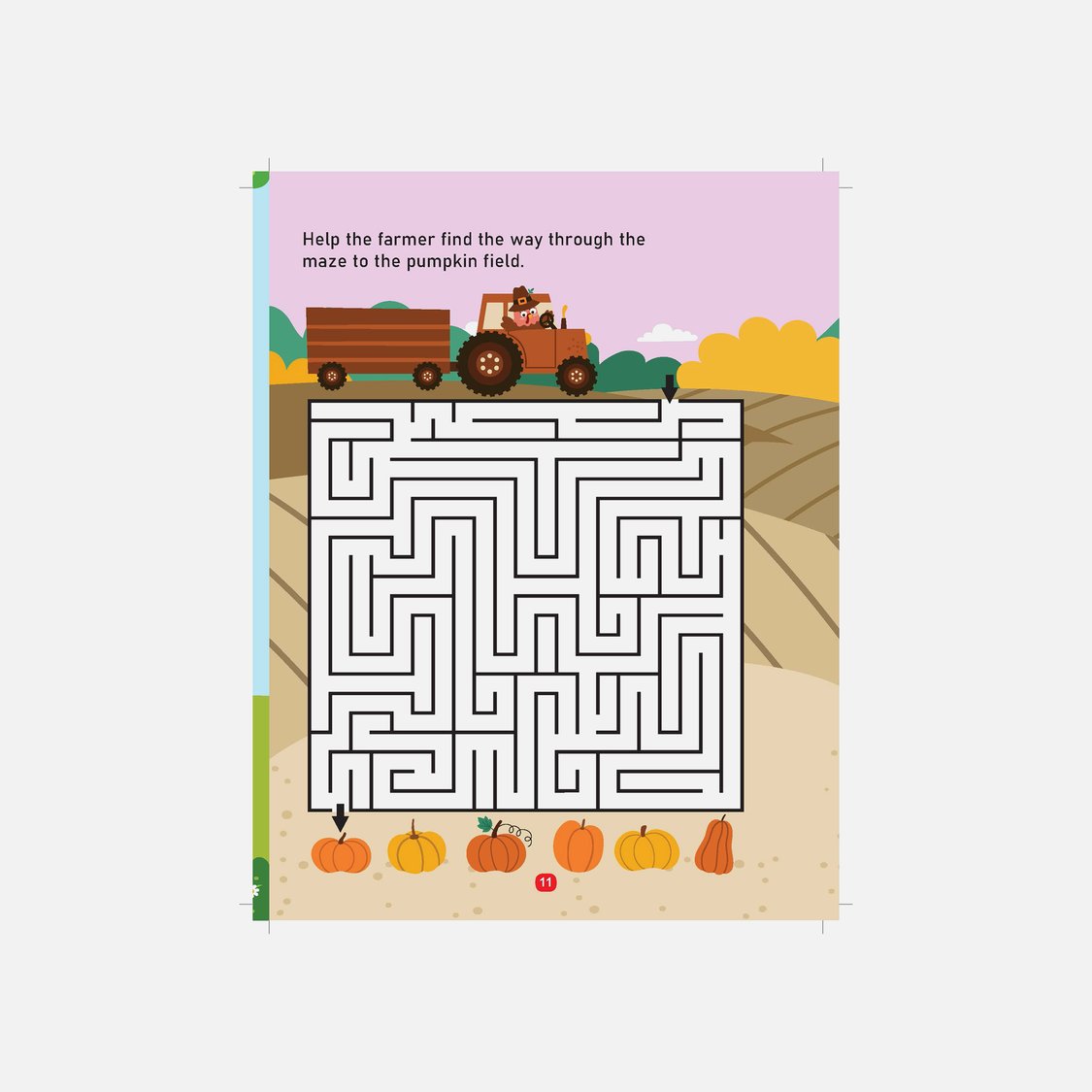 Dreamland Farm Activity and Colouring Book - Die Cut Animal Shaped Book