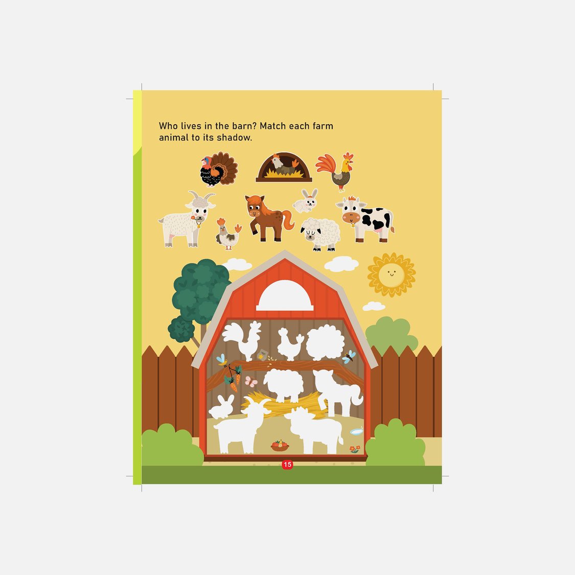 Dreamland Farm Activity and Colouring Book - Die Cut Animal Shaped Book