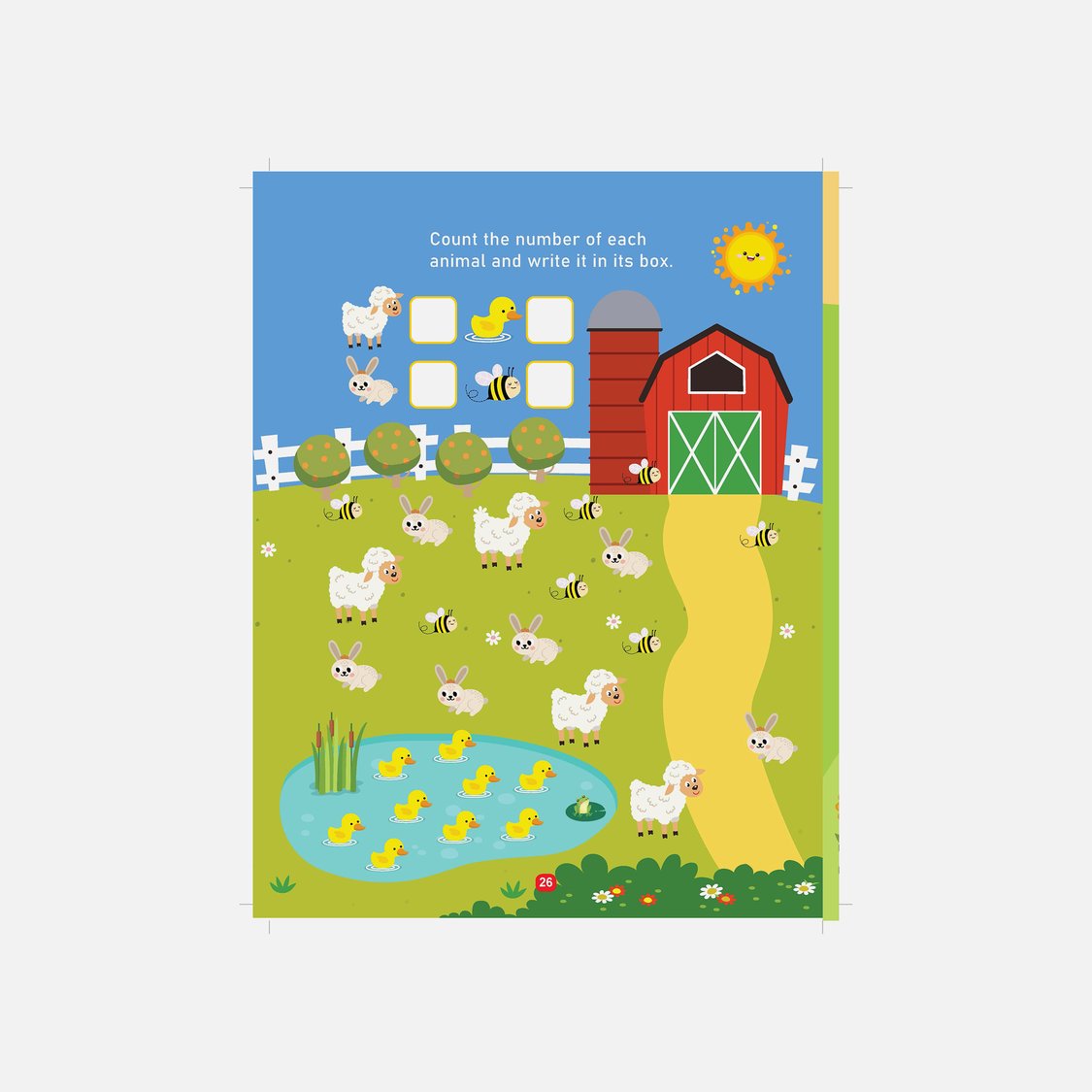 Dreamland Farm Activity and Colouring Book - Die Cut Animal Shaped Book