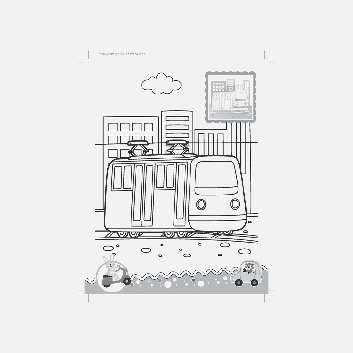 Dreamland Vehicles - It's Colour time with Stickers